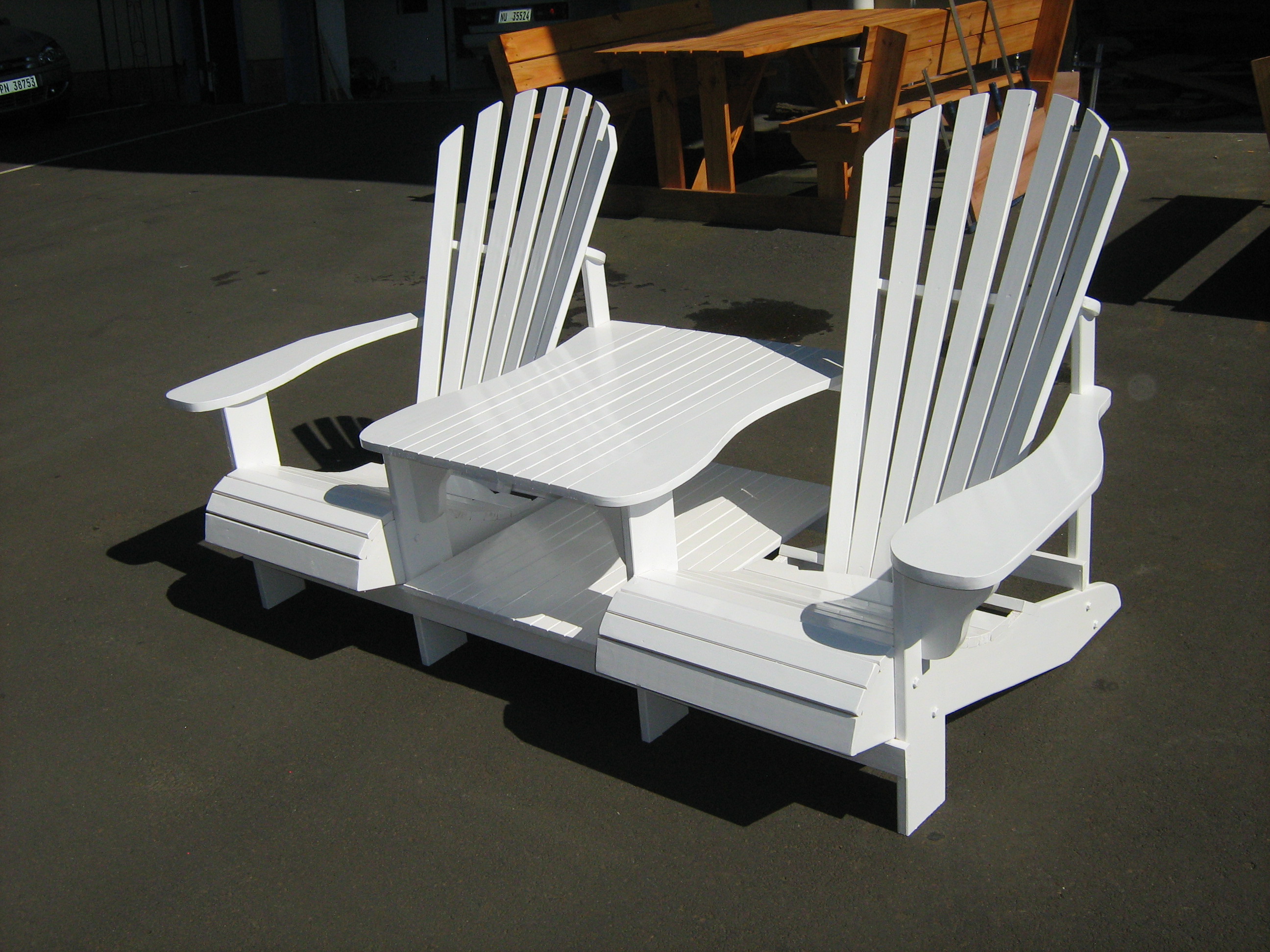Double Adirondack Chair Plans
